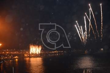 Espectáculo pirotécnico de Melenara (Foto Francisco Javier Santana y TA)